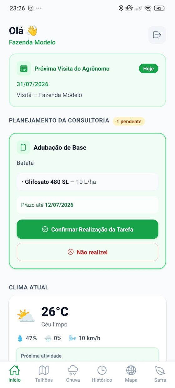 App Campo — painel do produtor